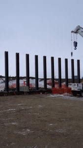 Bridge work at Dewdney